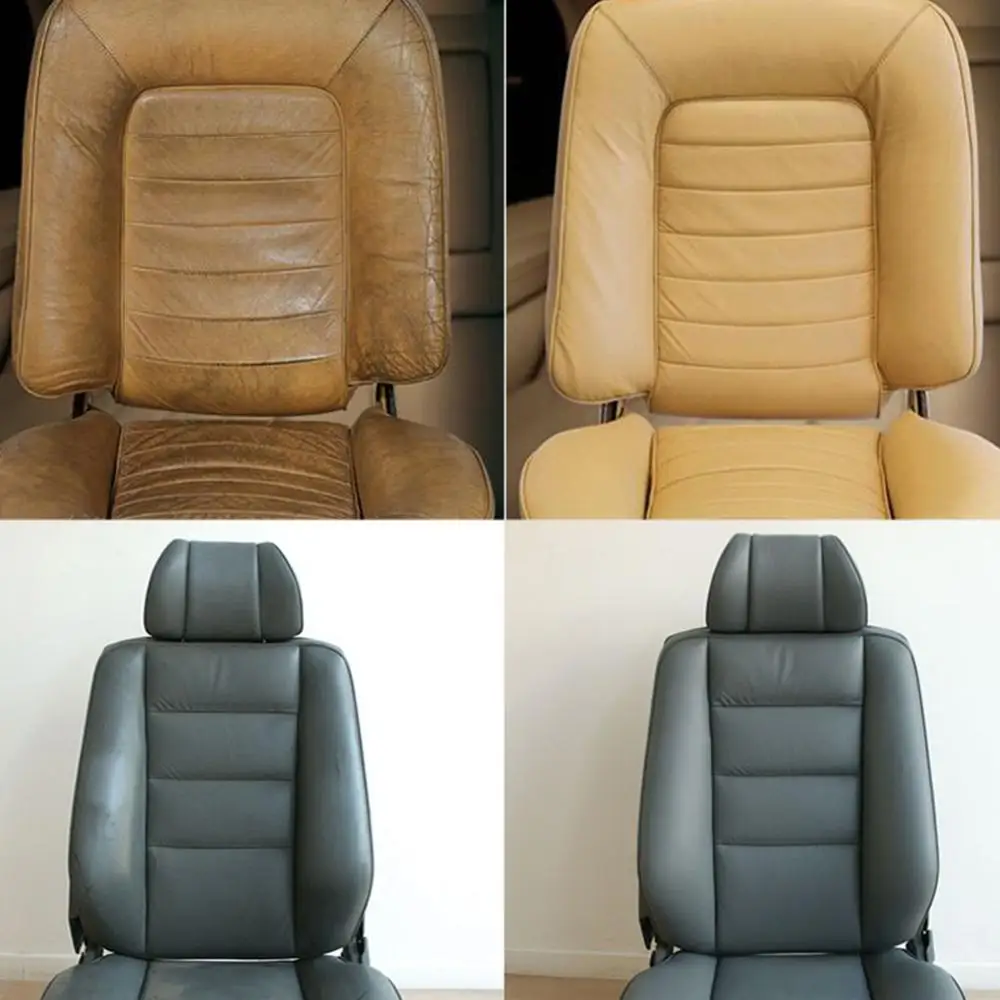 New Car Leather Recoloring Balm Renew Restore Repair Color To Faded Scratched Leather For Home Couches Car Leather Seats