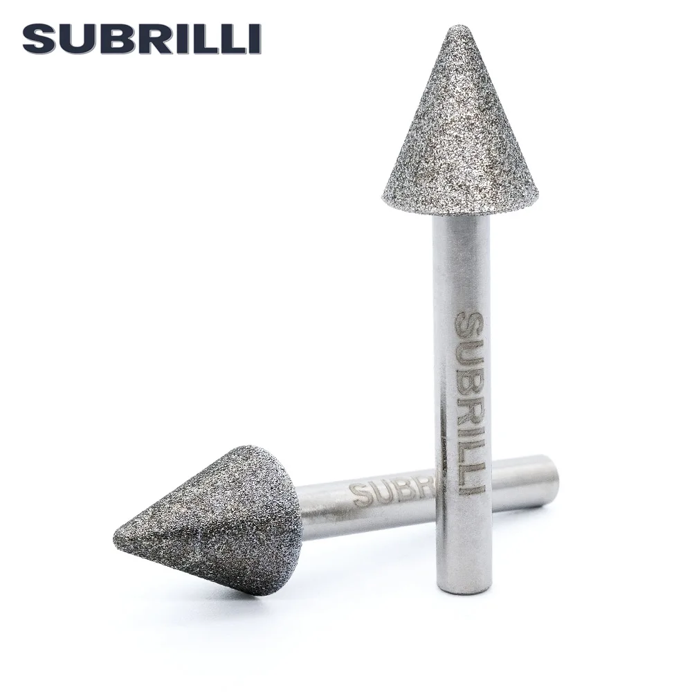 

Алмазные буры SUBRILLI, роторная резьба, Шлифовальная головка, игла, сверло с хвостовиком 6 мм, Алмазные точки для камня, металла, нефрита, инстру...