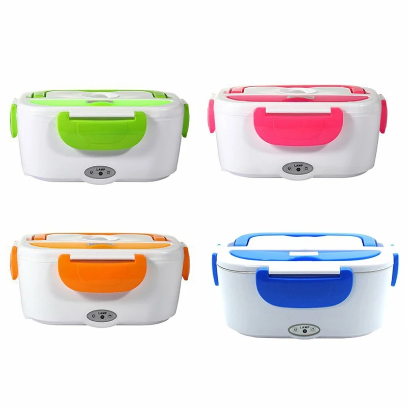 

12V Portable Electric Heating Lunch Box Household Automobile Truck Household Lunch Box Food Heater Tableware Set