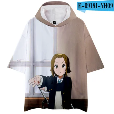 New Anime tshirt K-ON!Hirasawa Yui Akiyama Mio Cosplay T-shirt Costume loose Tee Top Unisex Tops T Shirt | Мужская одежда