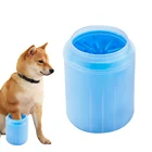 Собака приспособление для очистки лап чашка мягкий силиконовый расчески Портативный на открытом воздухе полотенце для домашних животных стопы шайба Paw Чистящая щетка для мытья ног ведро для мытья