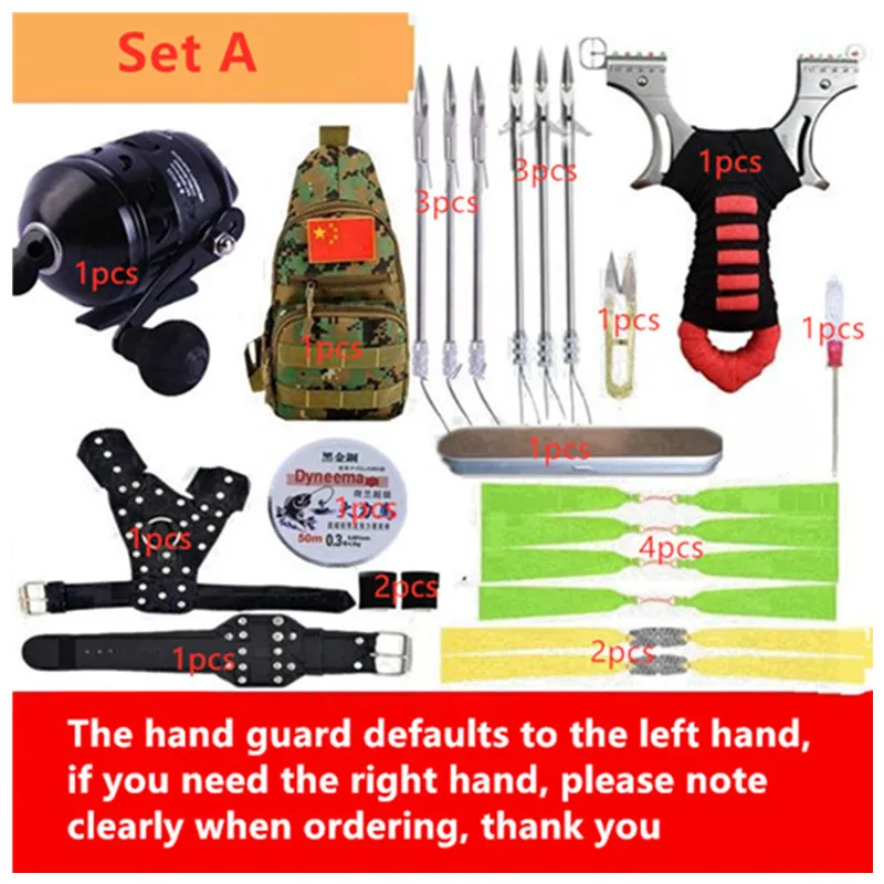 

High Quality Slingshot With Arrow Hunting Bow Catapult Fishing Bow Outdoor Powerful Slingshot For Shooting Crossbow Bow Set