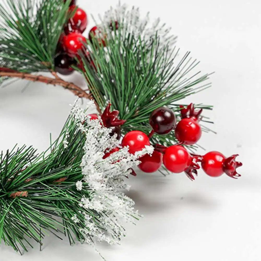 Имитация кедра Рождественский венок Ягодное кольцо аксессуары для