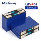 Mr.Li ion Аккумулятор lifepo4 батарея 3,2 v 40Ah литиевая аккумуляторная 12.8v40Ah батарея для UPS с монтажный зажим вилка европейского и американского открытый батарейный блок