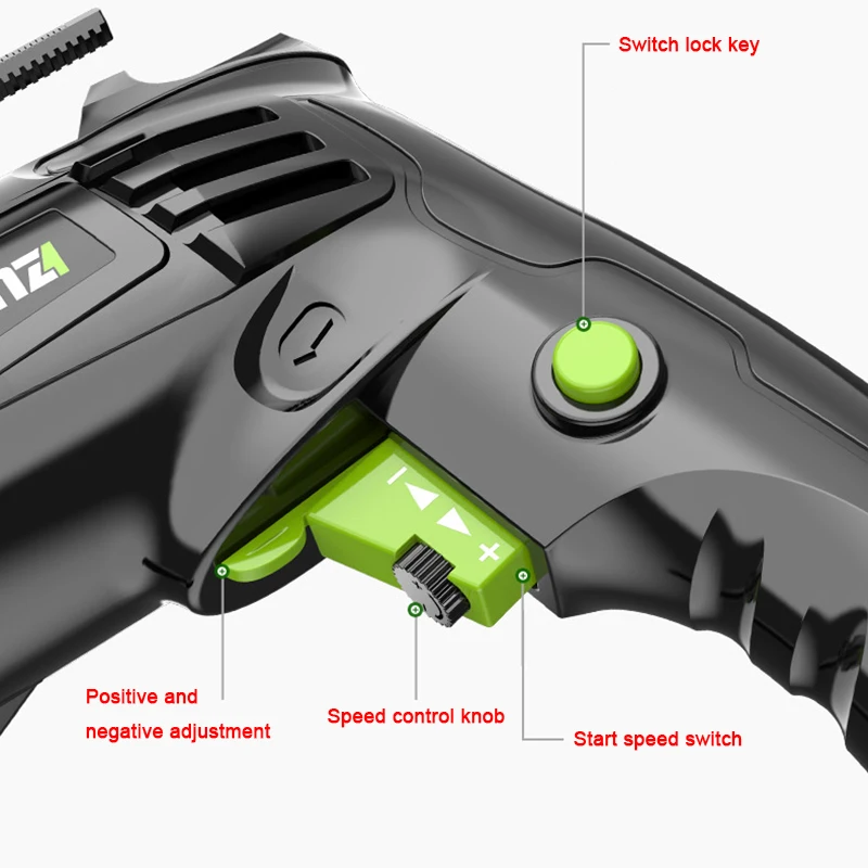 Ударная дрель электрическая маленький электрический молоток пистолет