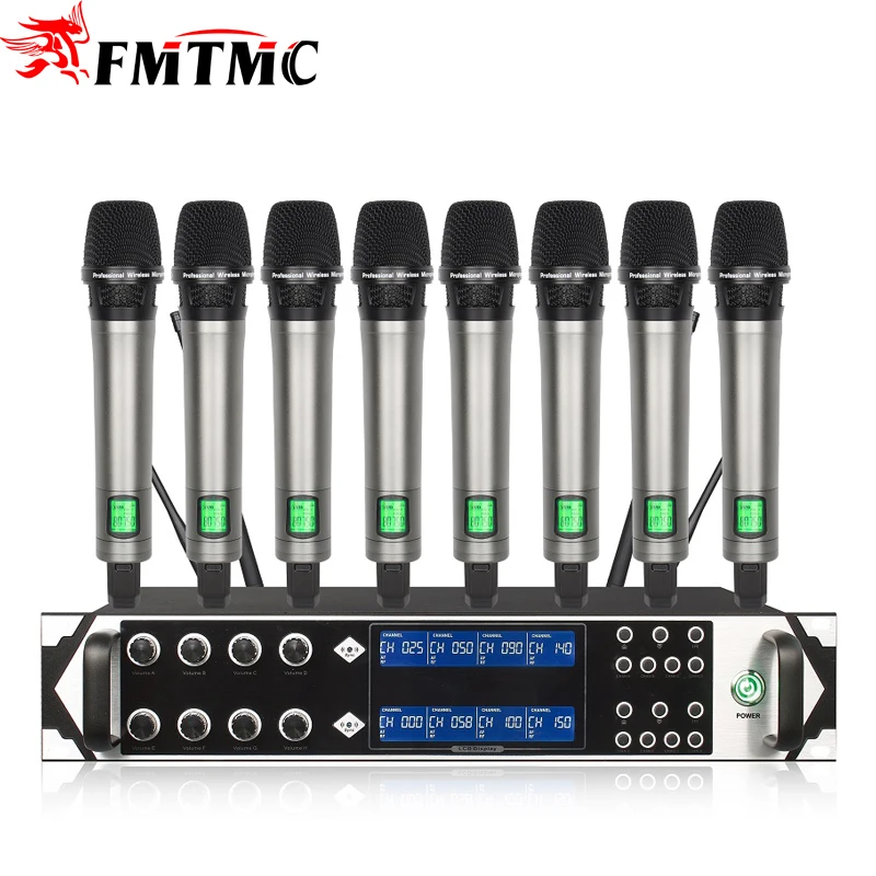 

8 Channel Profession Wireless Microphone for U-M8200 UHF Handheld Mic System Eight Channels School Teaching Microphone System