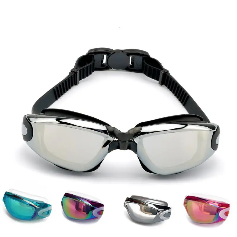 

Waterproof Glasses Professional Swimming Goggles Adult Silicone Swimming Caps Pool Anti-fog UV swimming goggles arena