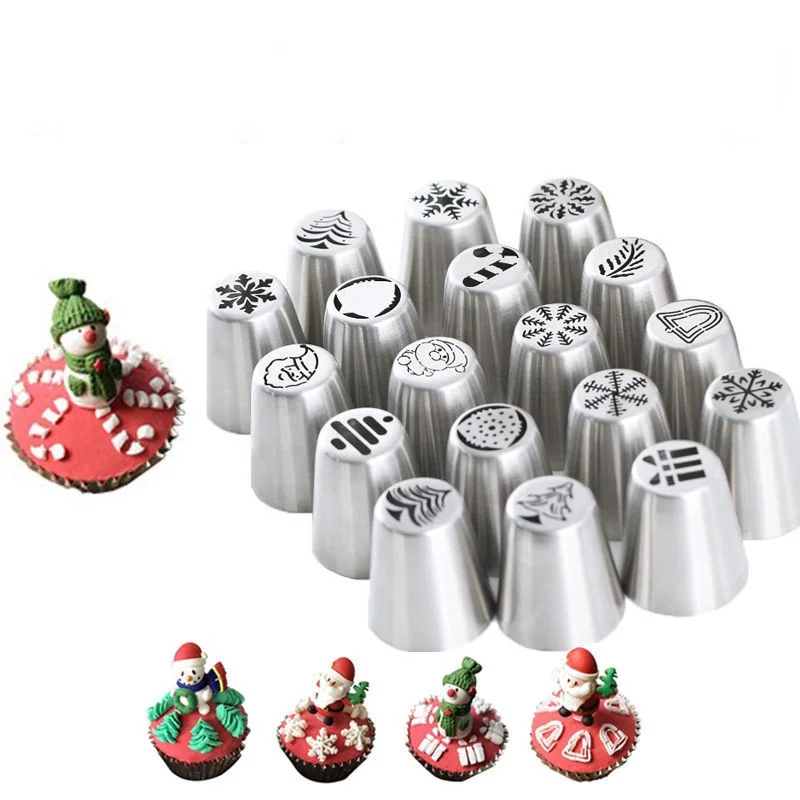 

Насадки Кондитерские, из нержавеющей стали, Рождественская серия, 1 шт.