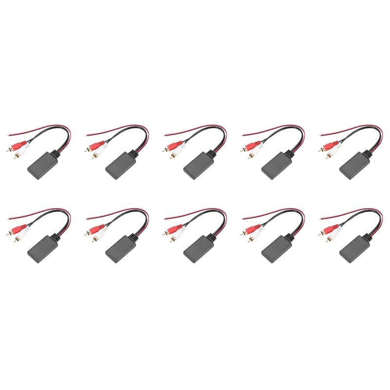 

10X Car Universal Wireless Bluetooth Module Music Adapter Rca Aux Audio Cable