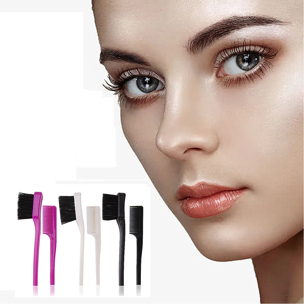 1pcs New Double-ended Brow Brush Hair Cut Style Magic Blade Comb Haircut Tool Beauty Double Sided Edge Control ZJXM1 | Красота и