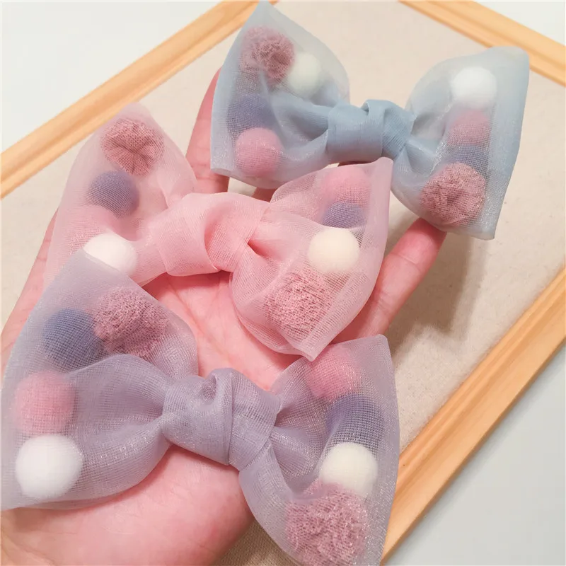 Корейский сетчатый Помпон большой бант Diy ремесло принадлежности Скрапбукинг