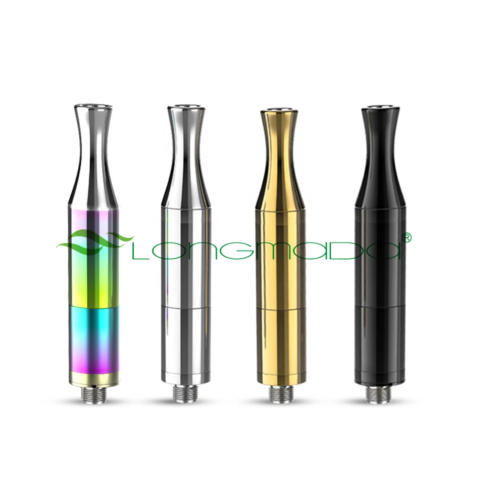 

Longmada Vape Tank Disposable Electronic Cigarette Atomizers Quartz Coil Wax Cartridges wickless for 510 CBD Pre heat Battery
