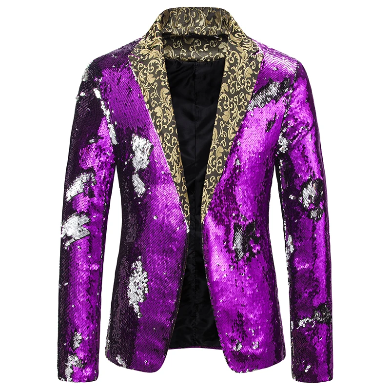 

Loldeal Mens Floral Suit Jackets Wedding Prom Formal Party Tuxedo Blazer