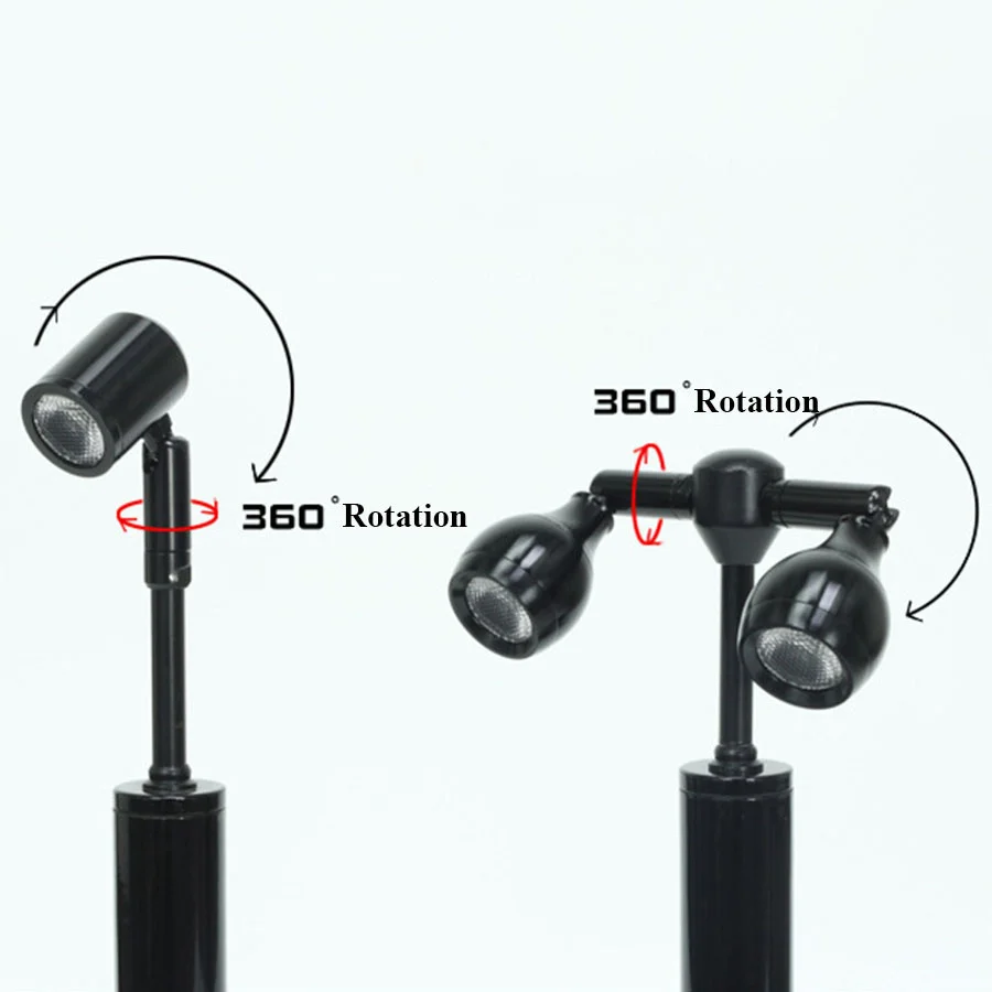 

Thrisdar Rechargeable LED Bar Table Lamp High Pole Cafe Restaurant Table Night Light Bedside Reading Study Table Spotlight Lamps