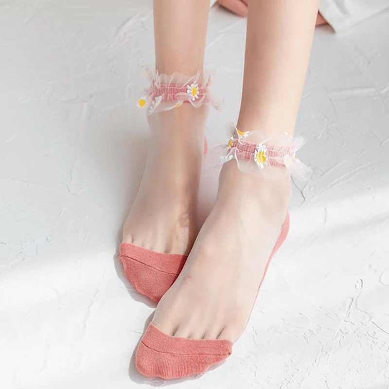 

Милые, миленькие в японском стиле («Каваий»), кружевные носки до лодыжки модные Harajuku Calcetines для женщин Chaussette Femme Sokken дизайнерские короткие нос...