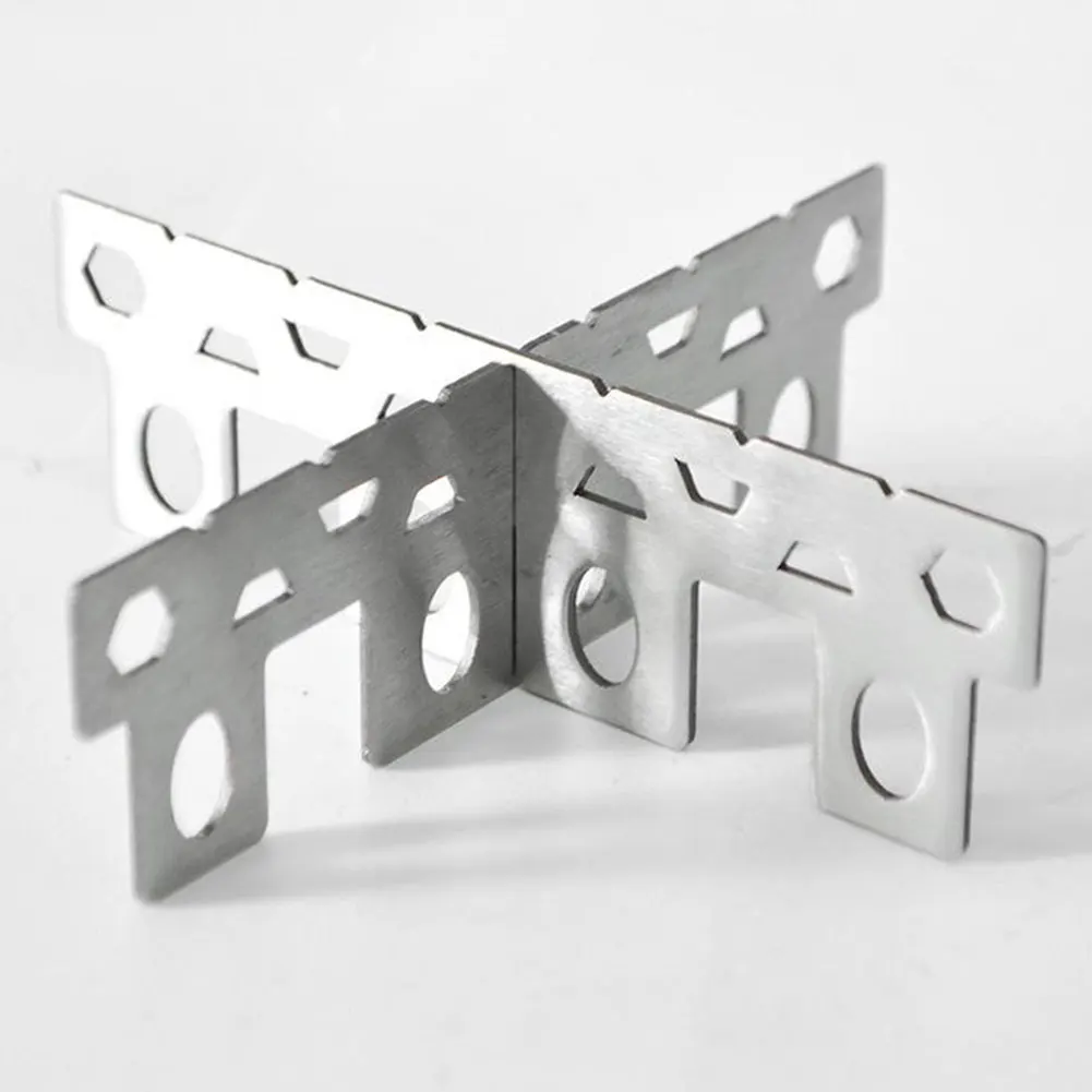 

Stainless Steel Alcohol Stove Cross Stand Outdoor Camping Cooking Stove Stand Rack Shelf For Camping Hiking Outdoor Picnic
