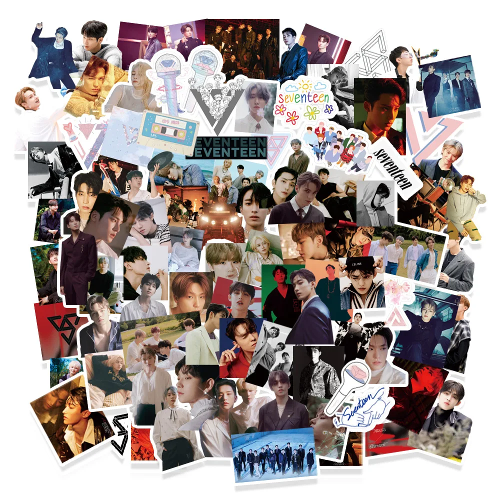 107 шт./компл. Kpop наклейка SEVENTEEN s Lomo карты новый альбом ATTACCA Высокое качество HD фото