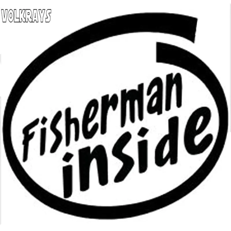 

Модная Автомобильная наклейка Volkrays, аксессуары для рыбалки и окуня, светоотражающая Водонепроницаемая виниловая наклейка черного/серебри...