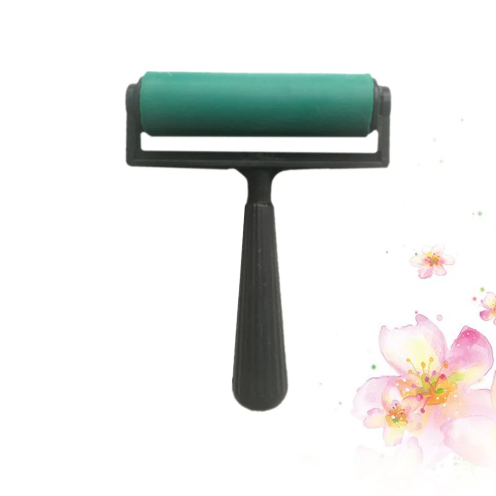 Резиновый ролик для печати чернила и штамповочные инструменты (красный) 10 см |