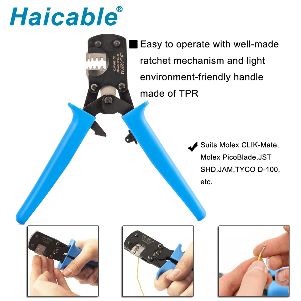HAICABLE щипцы для штифтов трещотка микро коннетор D Sub Molex Jst/Jae/Tyco|Плоскогубцы| |