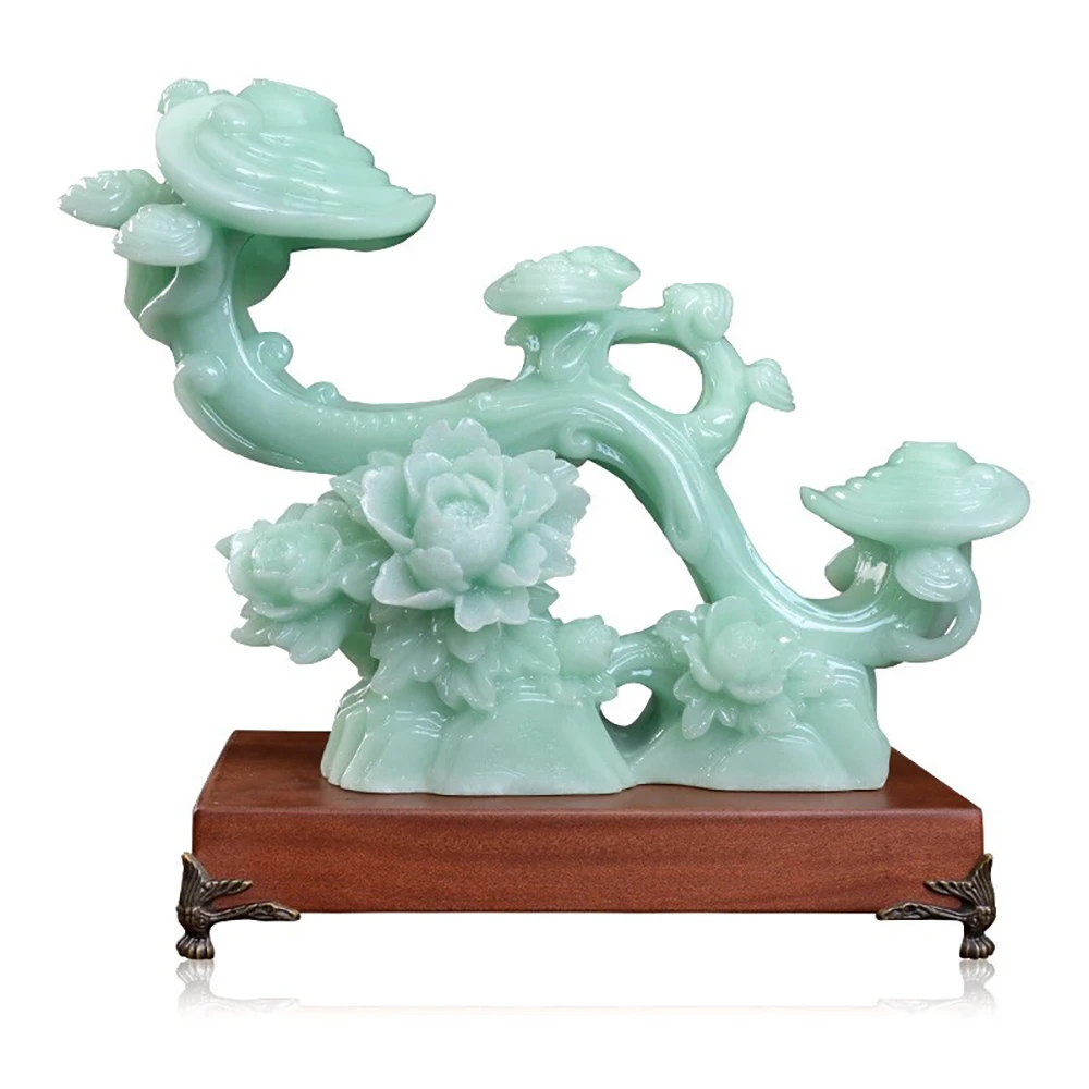 

Chinese Traditional YuRuYi Lucky Fortune Wealth Mascot Art Sculpture Home Office Decoration Desk Craft Housewarming Opening Gift