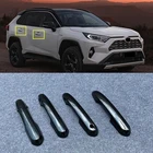Крышка дверной ручки для Toyota Rav4 2019 2020, отделка, крышка, литье, декоративный накладной протектор, Стайлинг