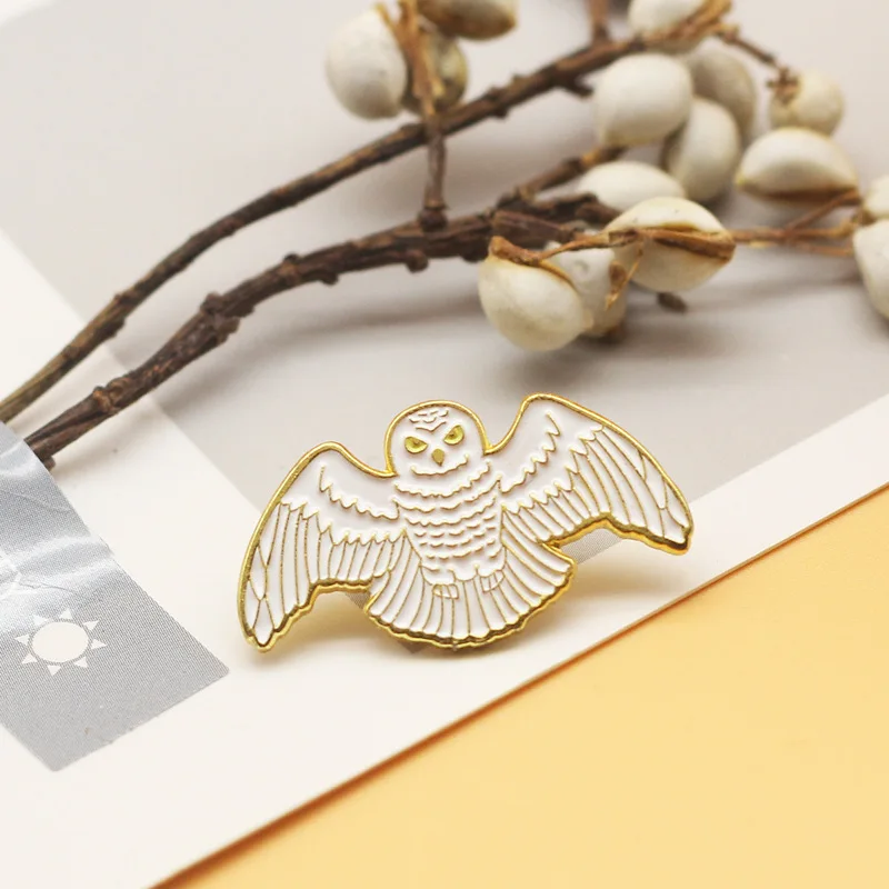 Брошь Хогвартс в виде совы значок оркруксы модные ювелирные изделия подарок