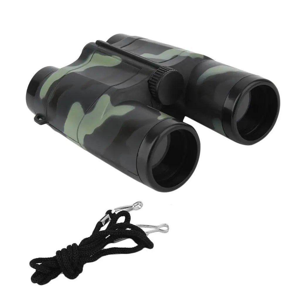 

4X Binoculars Telescope Children Kids Toys Outdoor Camping Climbing Tools Travelling Field Glasses Camouflage Green Binoculars