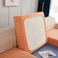 sectional corner sofa seat cushion cover for living room elastic couch mattress slipcover for 123 plus size seats solid color