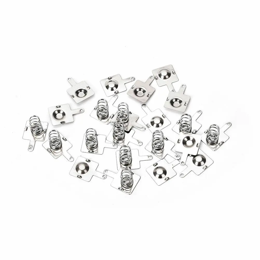 Новинка 10 пар металлическая батарея пружинная пластина оптовая продажа шрапнель