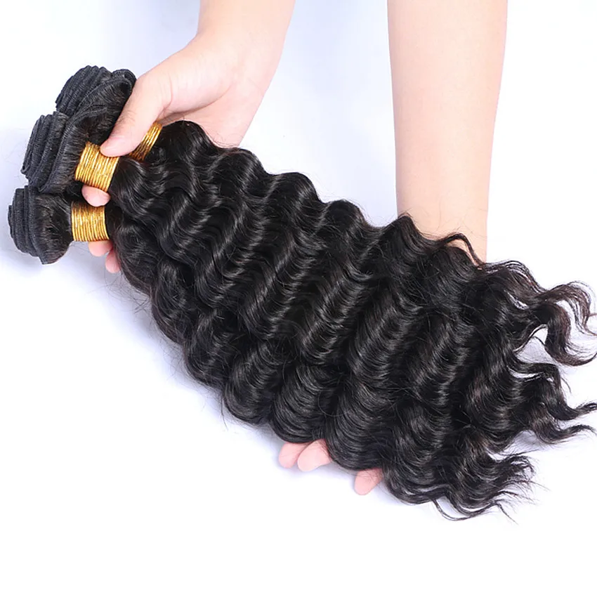 Бразильские волнистые волосы для наращивания 100% натуральные 3 комплекта |