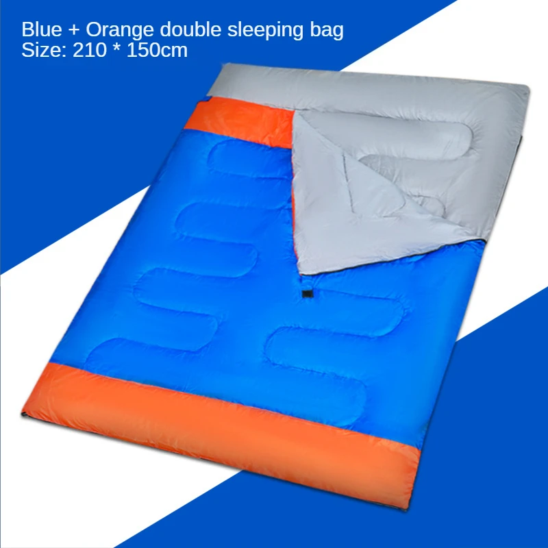 

Double Couple Adult Envelope Sleeping Bag Hotel Anti-dirty 190T Polyester Waterproof Warmth Comfort Outdoor Camping Equipment