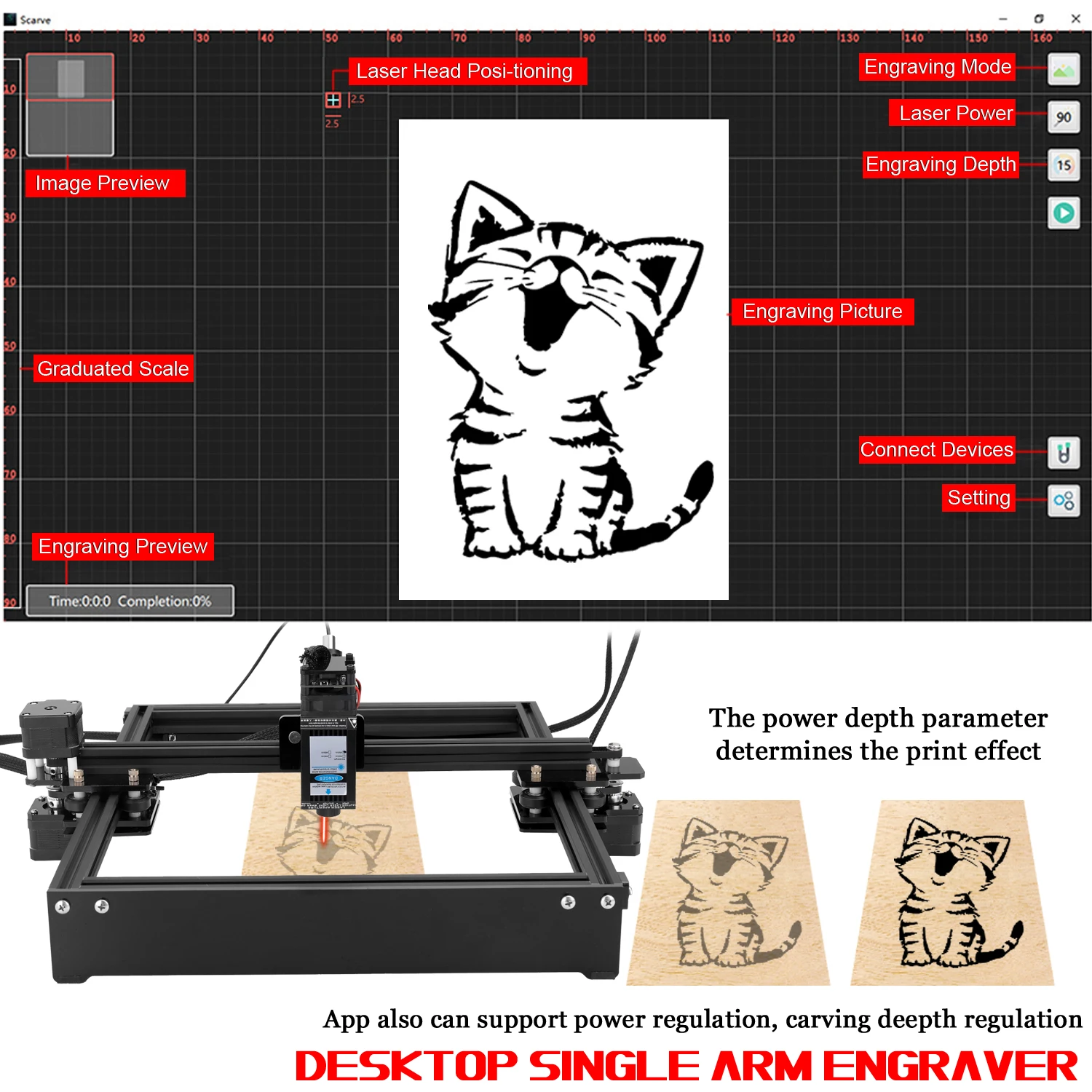 Новый профессиональный настольный лазерный мини гравер 20 Вт сделай сам режущий