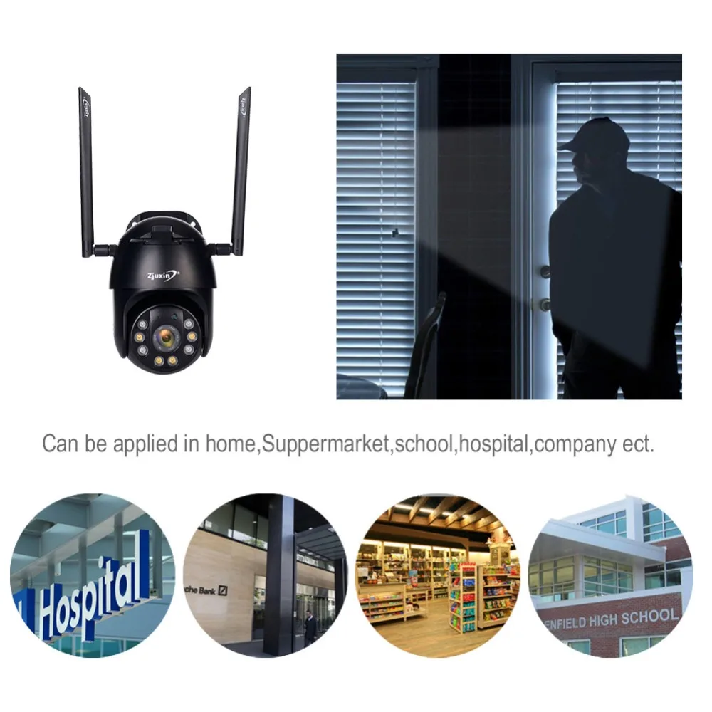 Zjuxin IP камера WiFi Full HD 1080P беспроводной проводной PTZ открытый скорость купольная CCTV камера безопасности приложение ICSee CMS камера наблюдения s