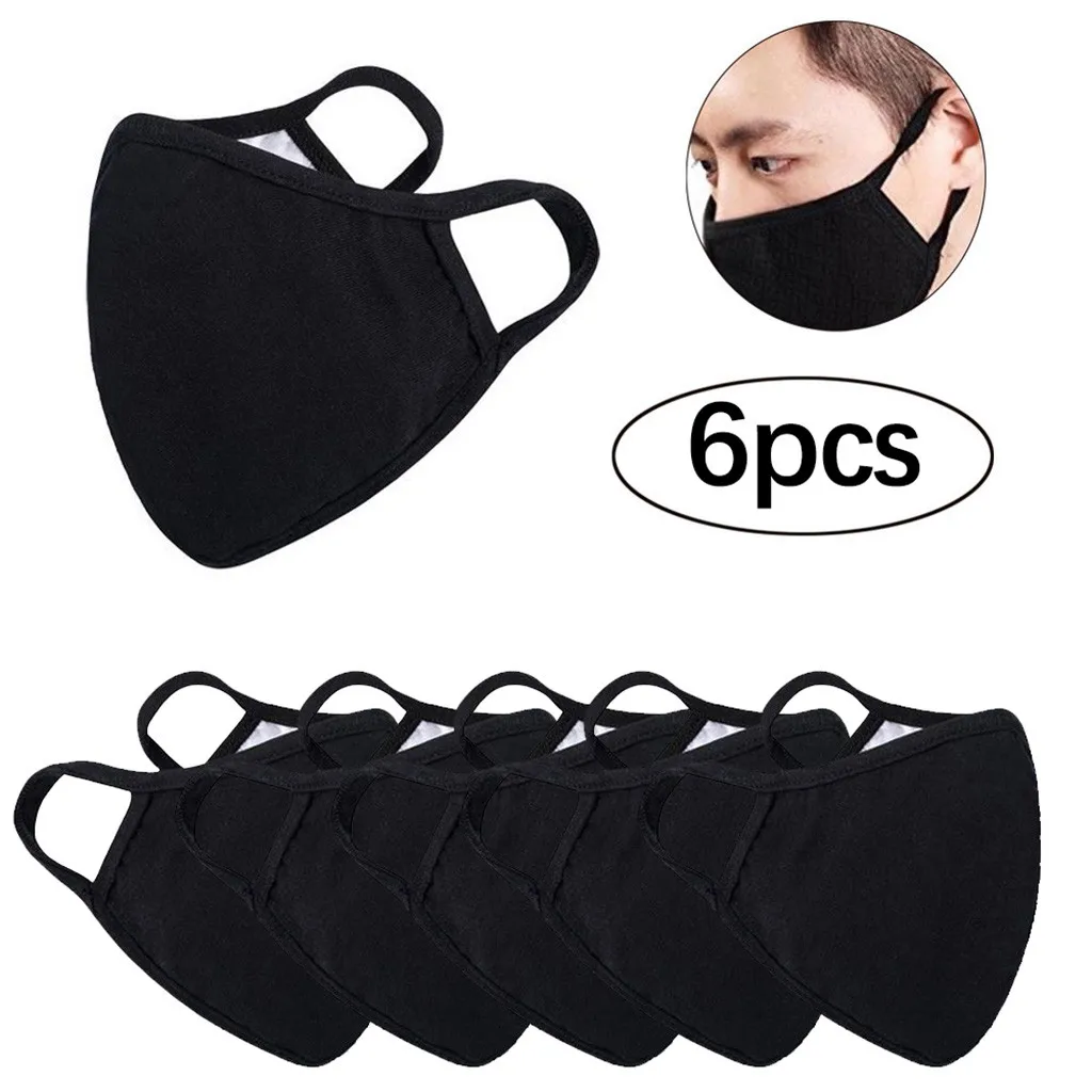 6 шт. многоразовая дышащая Трехмерная маска для лица взрослых унисекс