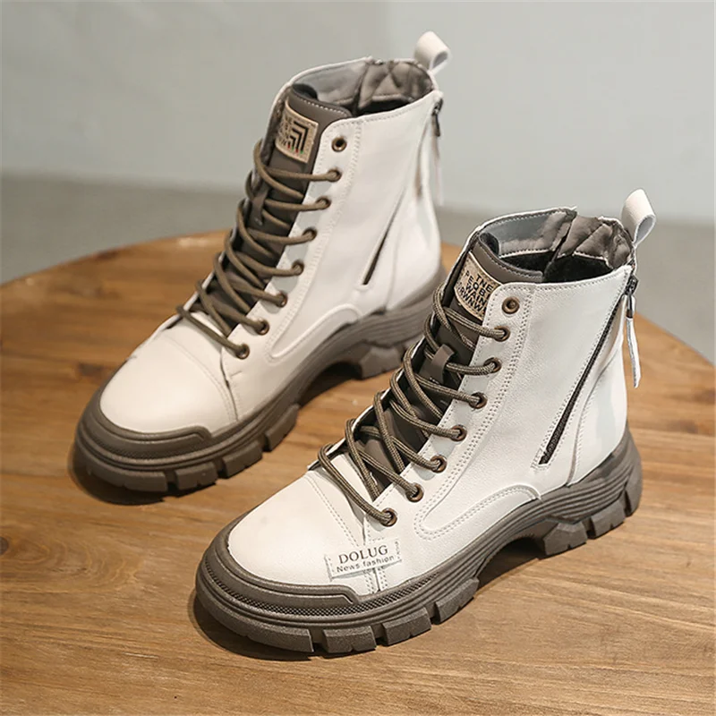

High quality women's short boots 2021 new mid-heel platform fashion casual Martin boots comfortable fried street women boots