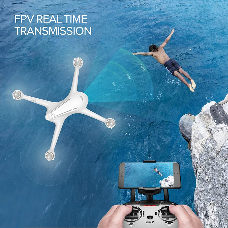 Potensic D80 GPS 5G Wi Fi FPV с 2K камерой антенна видео широкоугольный оптический поток RC
