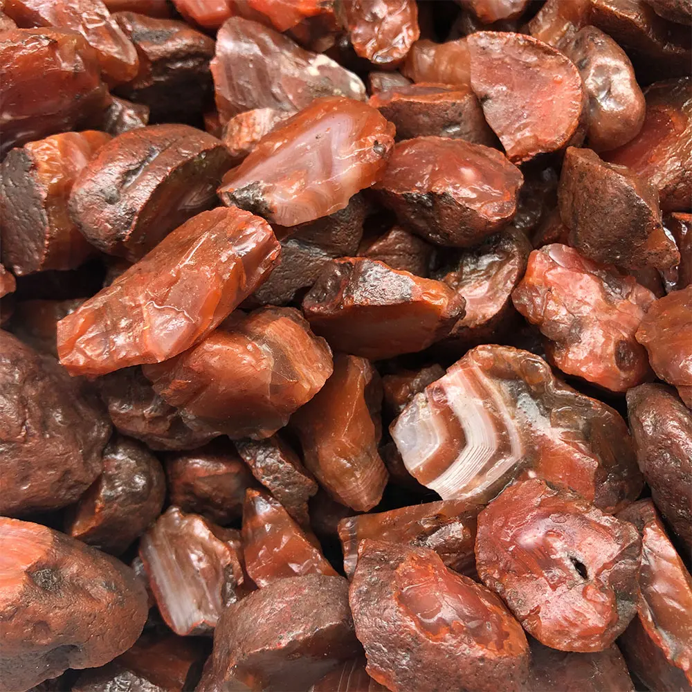 

100g Bulk Lot Rough Raw Carnelian Red Agate Natural Stone Garden Aquarium Crystals Healing Home Room Decoration Accessories