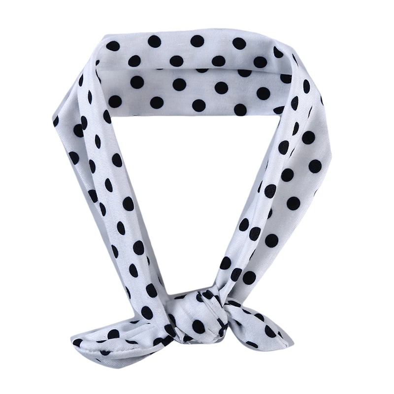Повязка на голову в горошек с бантом и принтом Аксессуары для волос маленьких