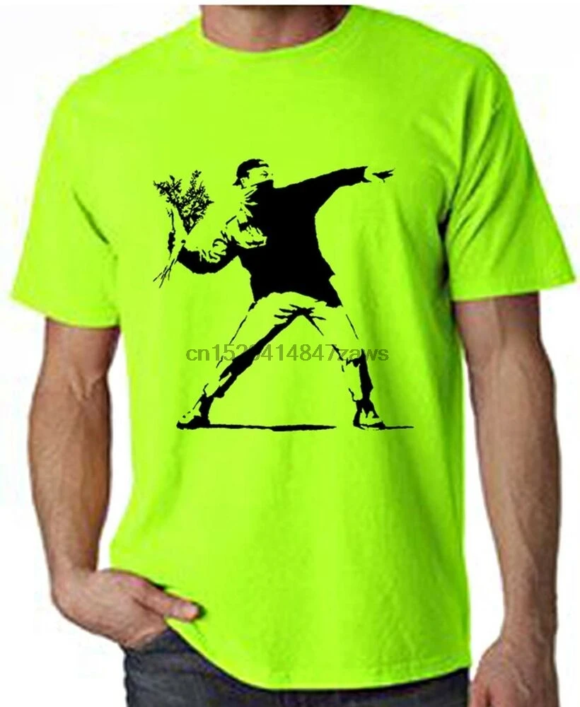 

Неоновая футболка BANKSY FLOWER THROWER-бунт-бомбер с цветами-выбор цветов (1)