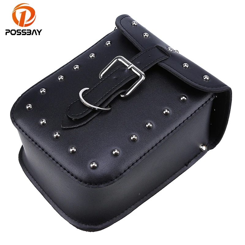 Черные мотоциклетные сумки POSSBAY сумка для сиденья велосипеда на седло Harley Touring