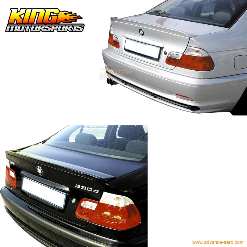 Подходит для 1999 2005 BMW E46 4Dr ACS Стиль спойлер заднего багажника крыла крышкой ABS