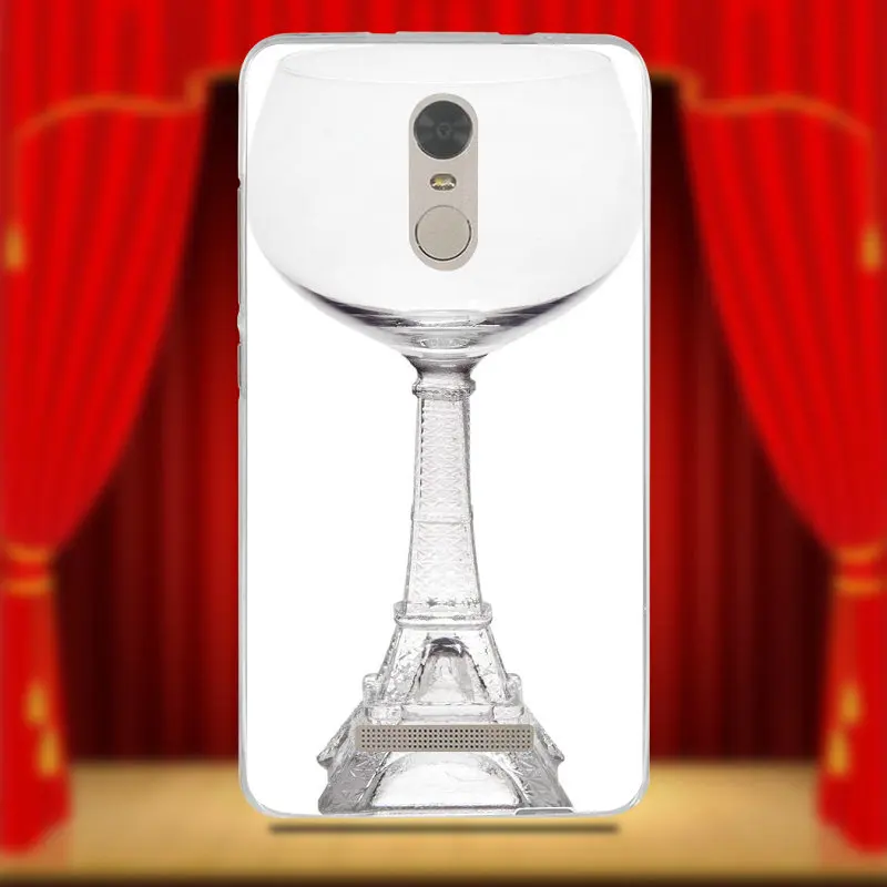Чехлы из мягкого ТПУ с изображением Парижской Эйфелевой башни бокала красного