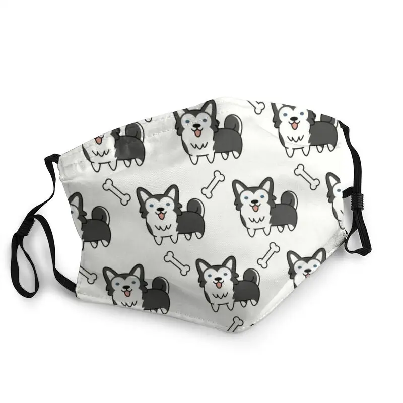 Кости узор Хаски лицевая маска Для мужчин против дымки маски Защита дышащий