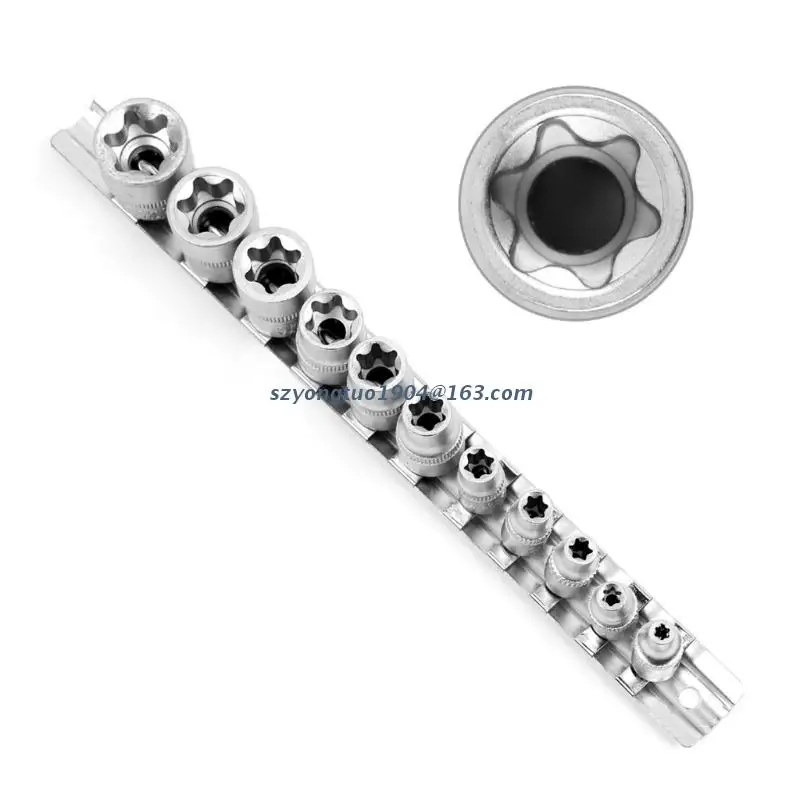 

Комплект гнездовых головок P82D E-Torx, 11 шт., из легированной стали, автомобильный инструмент E4 - E20