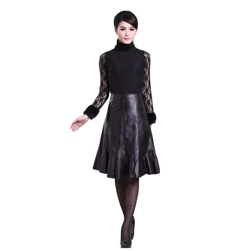 Горячая Распродажа 2021 зимняя женская модная плиссированная юбка длиной до колен