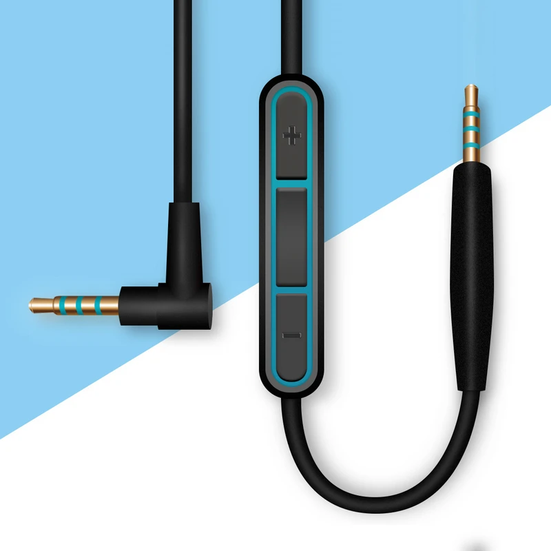 Сменный аудиокабель 2 5 3 мм для наушников QC25 QC35 с микрофоном Ios Android|3.5mm audio|cable audio