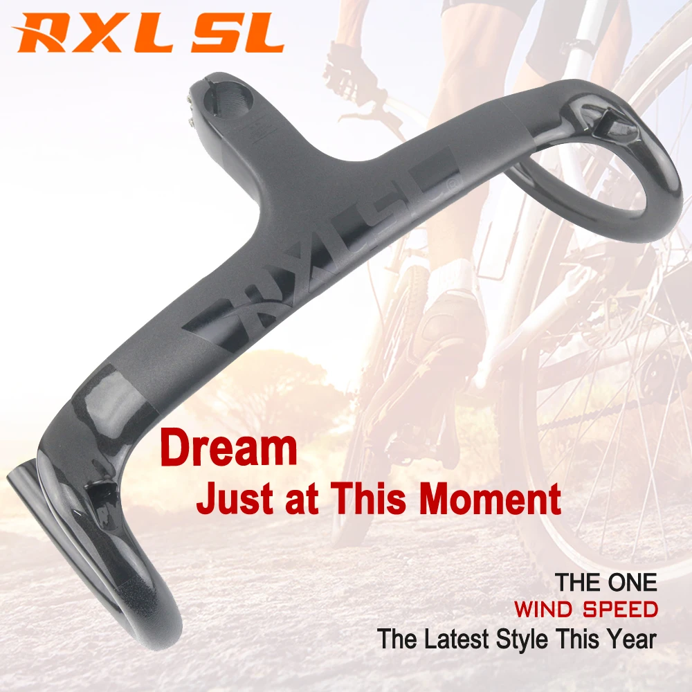 RXL SL углеродный материал ручки для велосипеда из волокна рули шоссейного с черным