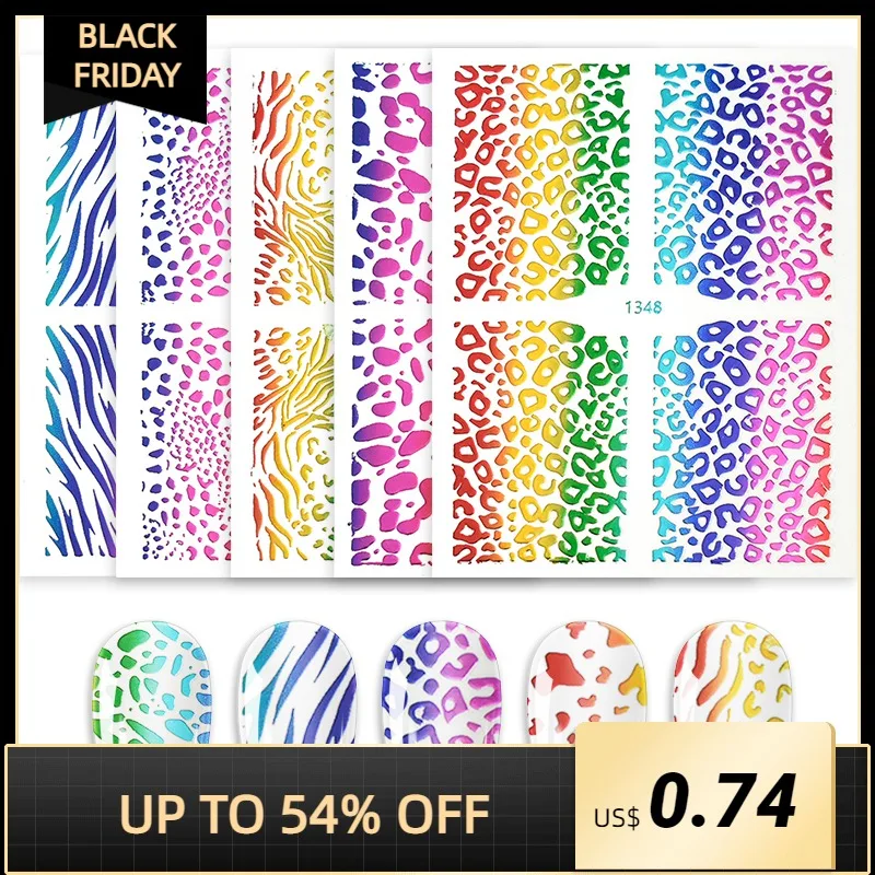 

Rainbow Nail Stickers Gold Silver Laser Stickers for Nails Metal Color Nail Art Decals Foils Ultra Thin Slide Nail Strip Girls