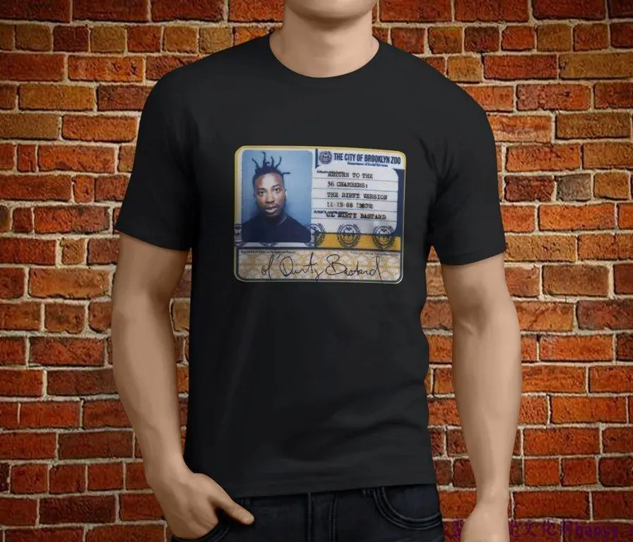 Горячая грязный ублюдок ОДБ рэп хип хоп Мужская черная футболка Размер S-3XLShort